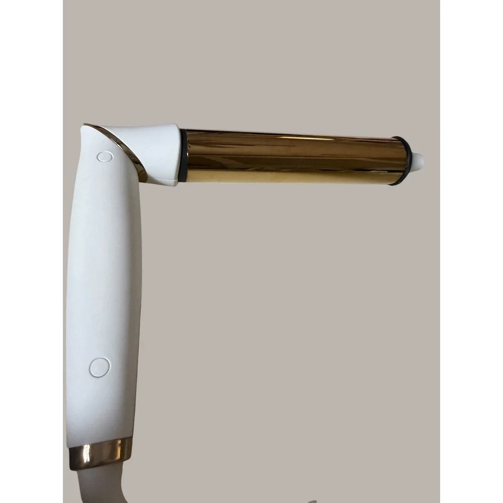 Kristin Ess Pivot Curling Wand White and Gold 1 1/4 